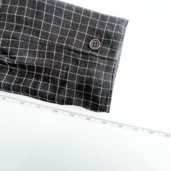 Emporio Armani Women's Blazer Coat Jacket Windowpane Check Brown EU 40 - Picture 8 of 8